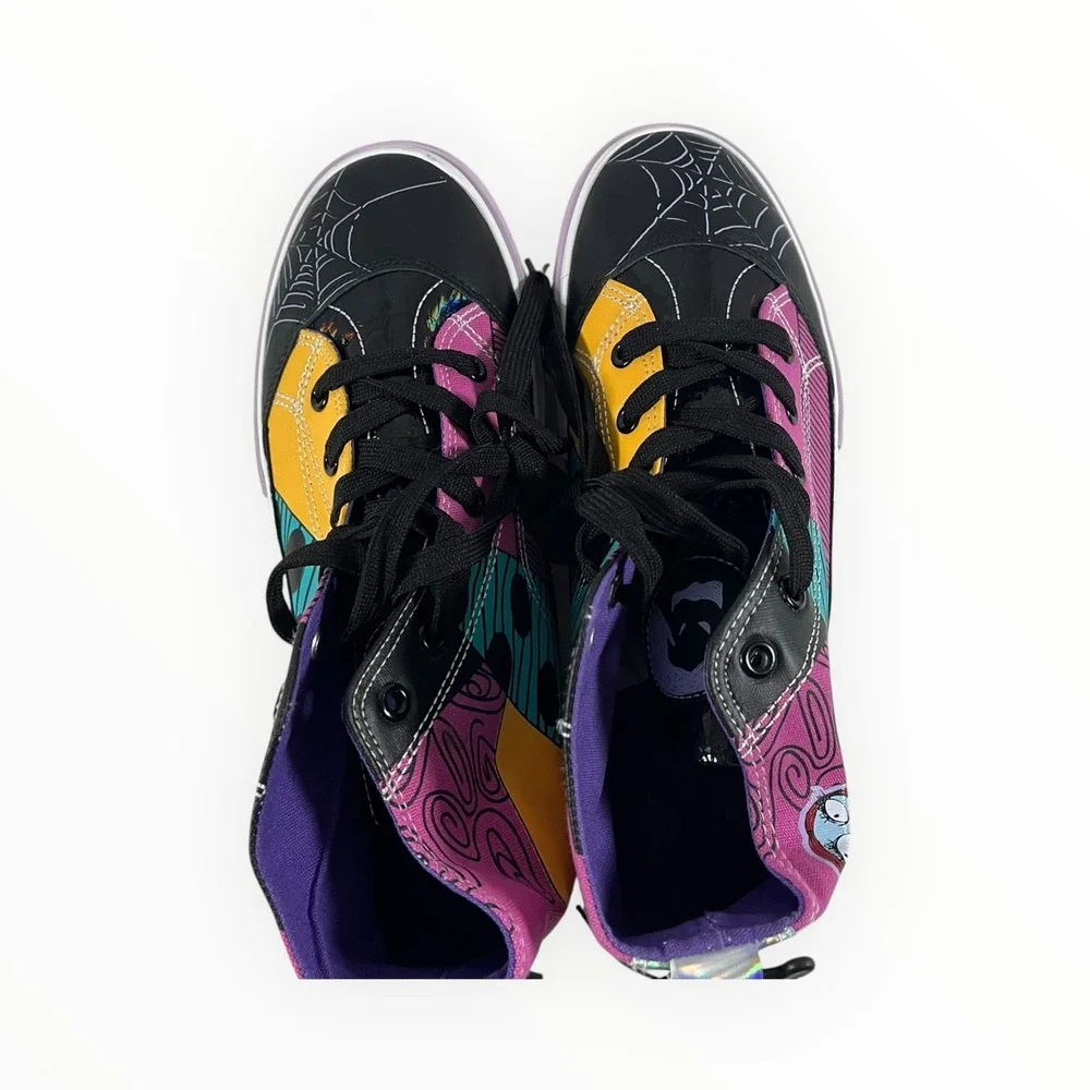 Disney Ground Up Nightmare Before Christmas Sally Patchwork High Top Sneakers